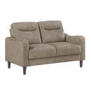  Homelegance 9180BRW-2 Love Seat IMAGE 1