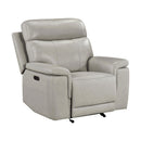  Homelegance Celestia 9199TPE-1PWH Power Glider Reclining Chair with Power Headrest IMAGE 1