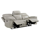  Homelegance Celestia 9199TPE-3PWH Power Double Reclining Sofa with Power Headrest IMAGE 2