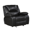  Homelegance Ellicott 9639BK-1 Glider Reclining Chair IMAGE 1