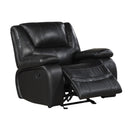  Homelegance Ellicott 9639BK-1 Glider Reclining Chair IMAGE 2