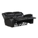  Homelegance Ellicott 9639BK-2 Double Reclining Love Seat IMAGE 2