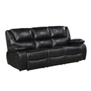  Homelegance Ellicott 9639BK-3 Double Reclining Sofa IMAGE 1