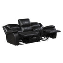  Homelegance Ellicott 9639BK-3 Double Reclining Sofa IMAGE 2