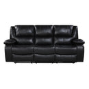  Homelegance Ellicott 9639BK-3 Double Reclining Sofa IMAGE 3