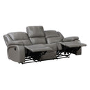  Homelegance Ellicott 9639GY-3 Double Reclining Sofa IMAGE 1
