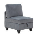  Homelegance Walterboro 9650DG-AC Armless Chair with Storage IMAGE 6