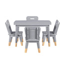 Homelegance Sloane B2024GY-5P 5-Piece Pack Children Table and Chairs Set IMAGE 2
