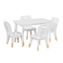  Homelegance Sloane B2024WH-5P 5-Piece Pack Children Table and Chairs Set IMAGE 1