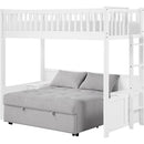  Homelegance Aerie B2034WHLTS-1* Twin Loft Bunk Bed with Night Stand and Sofa Bed IMAGE 1