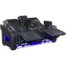  Homelegance Cyber 8344BLK-2PWHM Power Double Reclining Love Seat with Center Console and Power Headrest IMAGE 6