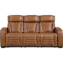  Homelegance Cyber 8344BRW-3PWHM Power Double Reclining Sofa with Drop-Down and Power Headrest IMAGE 2