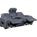  Homelegance Cyber 8344BUE-3PWHM Power Double Reclining Sofa with Drop-Down and Power Headrest IMAGE 2