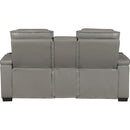 Homelegance Cyber 8344GRY-2PWHM Power Double Reclining Love Seat with Console and Power Headrest IMAGE 5