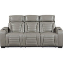  Homelegance Cyber 8344GRY-3PWHM Power Double Reclining Sofa with Drop-Down and Power Headrest IMAGE 4