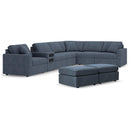  Signature Design by Ashley® Modmax 92121U8 6 pc Sectional and 2 Ottomans - Ink IMAGE 1